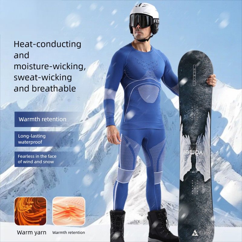 2025 Ski Quick-Dry Suit Extremely Cold Compression Base Layer Sports Men's Thermal Functional Underwear Autumn Winter_voghion.com
