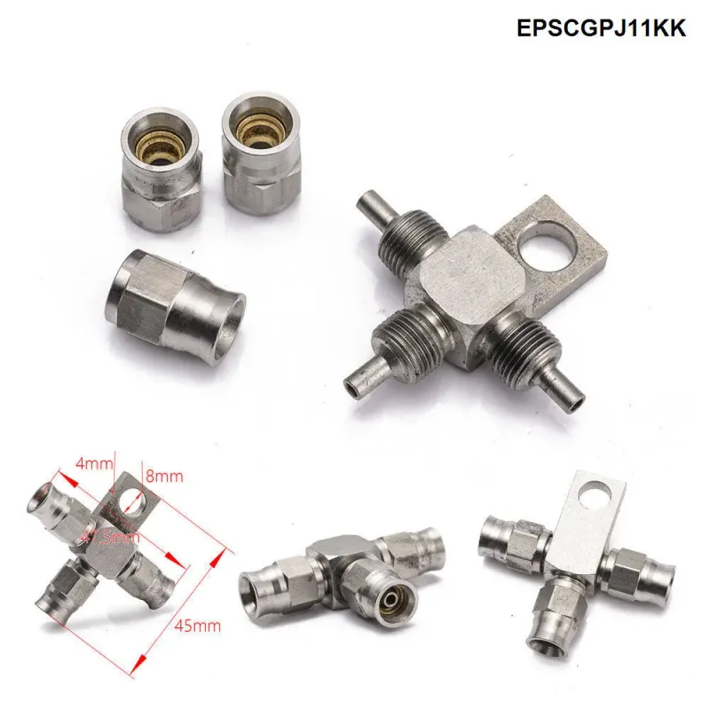 1PC Aço Inoxidável AN3 para AN -3 Extremidades de Mangueira Giratória de Freio Reto Encaixe de Carro EPSCGPJ_voghion.com