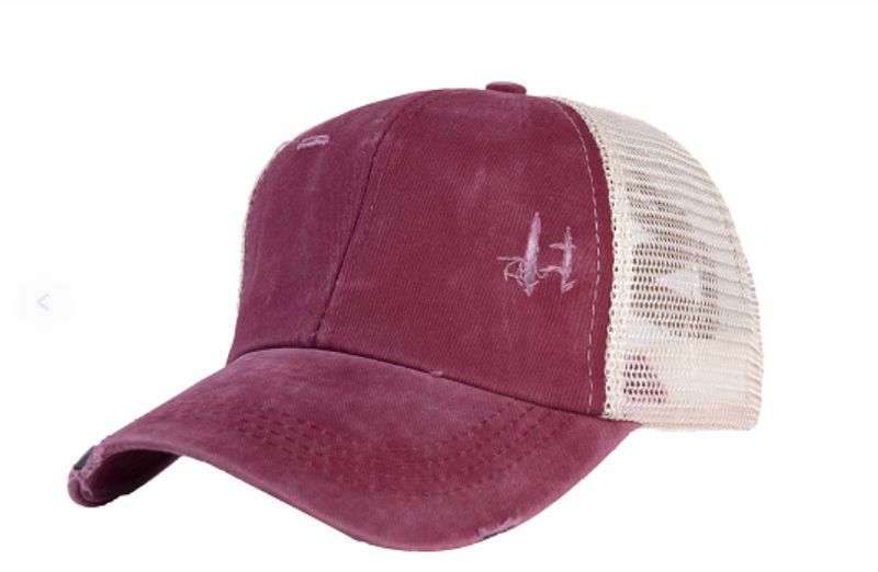 Washed Ponytail Baseball For Women, Summer, Spring, Autumn, Vintage Outdoor Solid Color Duckbill Cap_voghion.com
