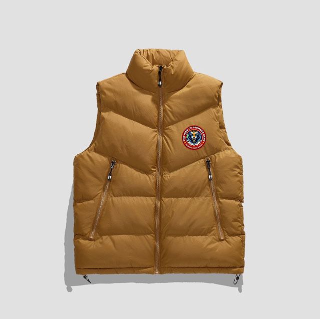 Chaleco de invierno para hombre, estilo coreano, sin mangas, grueso y cálido, de algodón, con cuello alto, 25 unidades_voghion.com