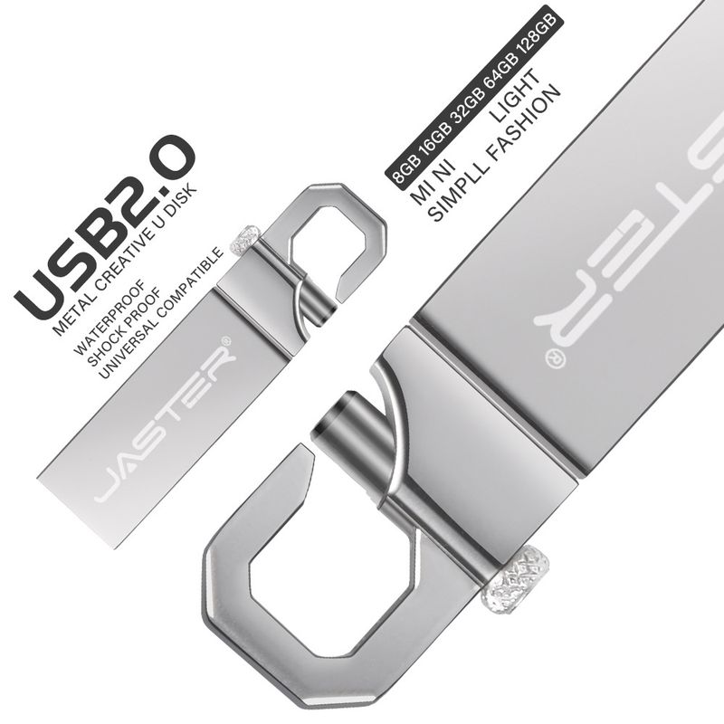 Mountaineering Buckle Metal USB Stick U Disk High Speed Real Capacity USB Stick Portable Working Partner_voghion.com