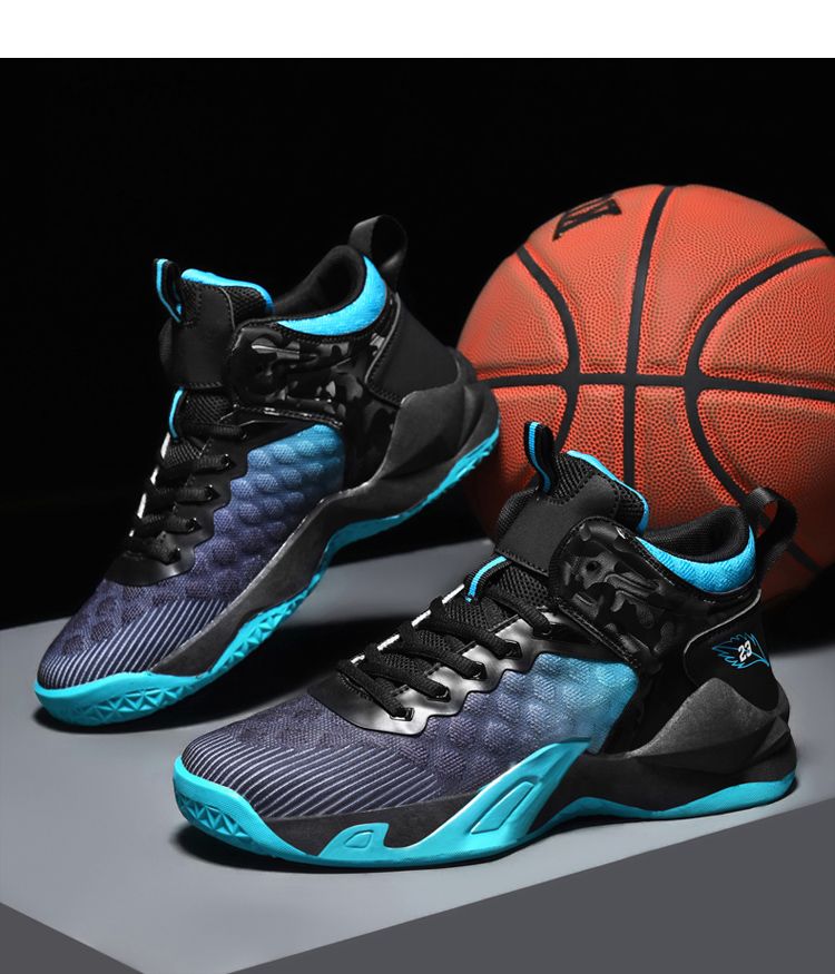 Le scarpe da basket da uomo sono traspiranti, ammortizzanti e antiscivolo. Possono essere indossate come scarpe sportive per l'allenamento e per le partite pratiche._voghion.com