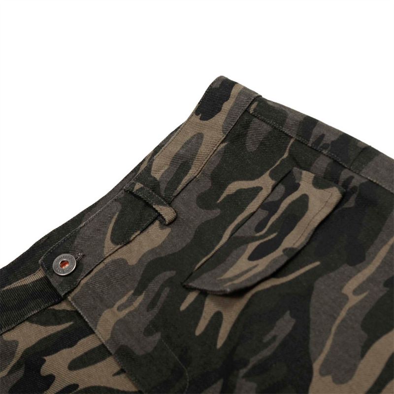 Pantaloni cargo mimetici larghi da uomo, multitasche, in denim, a gamba dritta, stile High Street_voghion.com