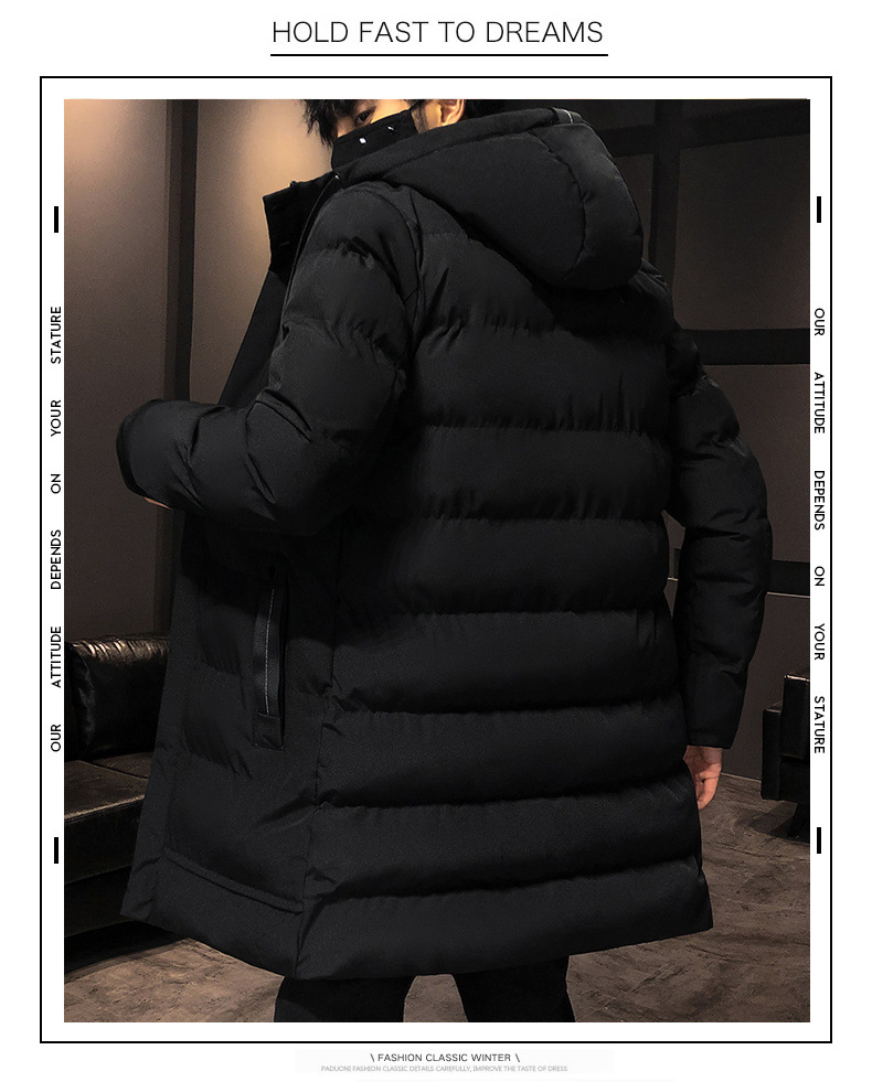 Baumwolle Winter Übergroße Casual Verdickte Warme Daunen Baumwolle Herren Mittellange Paarjacke mit Kapuze_voghion.com