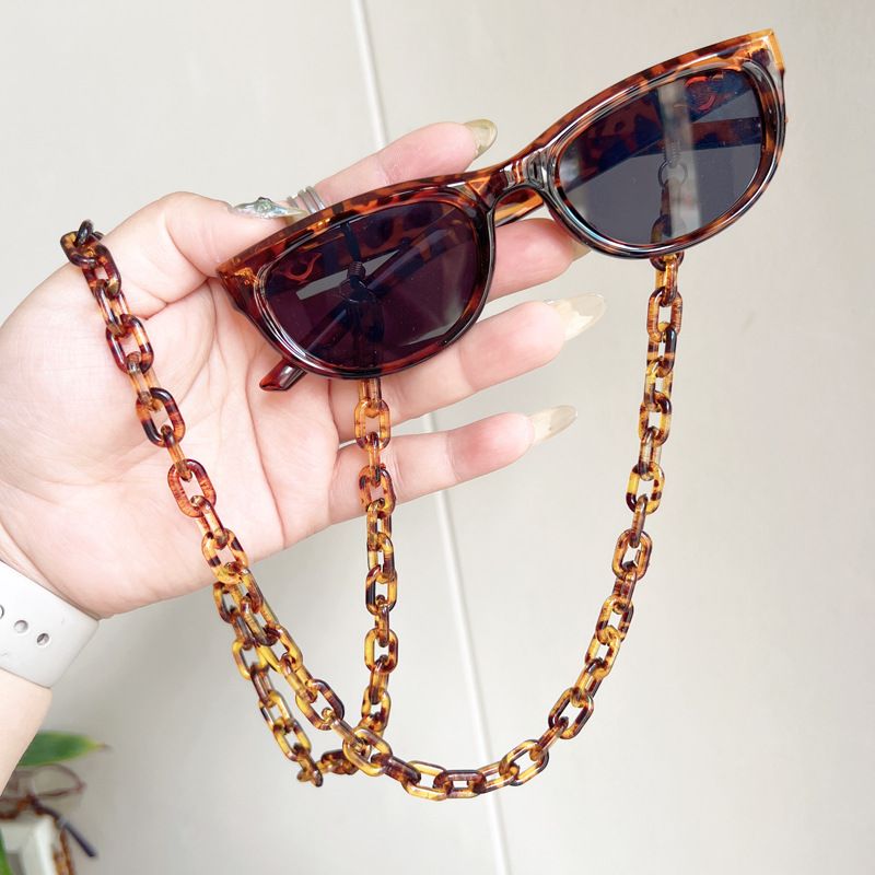 and Acrylic Anti-Slip Anti-Lost Hanging Chain Glasses Mask Rope Leopard Color_voghion.com