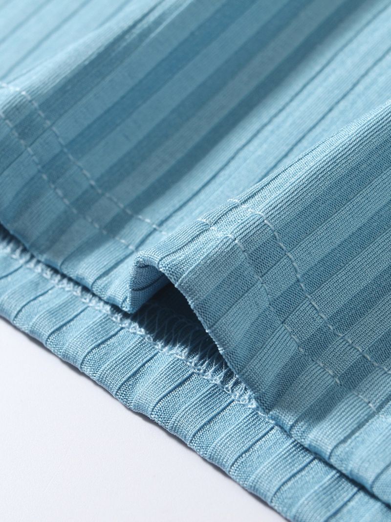 Herrenbekleidung Sommer Gestrickte Vertikale Streifen Fitness Sport Schlanke Weste_voghion.com