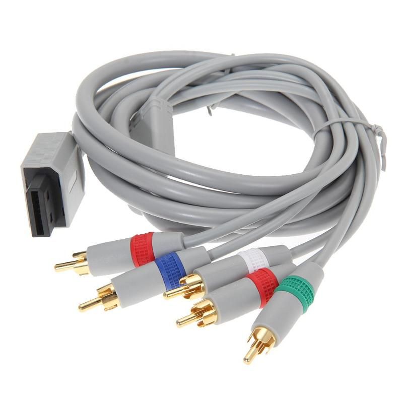 1080P Component Cable HDTV Audio Video AV 5RCA Cable Support 1080i / 720p HDTV system for Nintendo Wii Game Cable_voghion.com