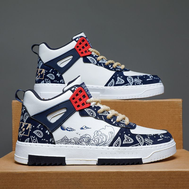 Scarpe da ginnastica alte estive nuove da uomo, versatili, sportive, per adolescenti, design di nicchia, alla moda_voghion.com