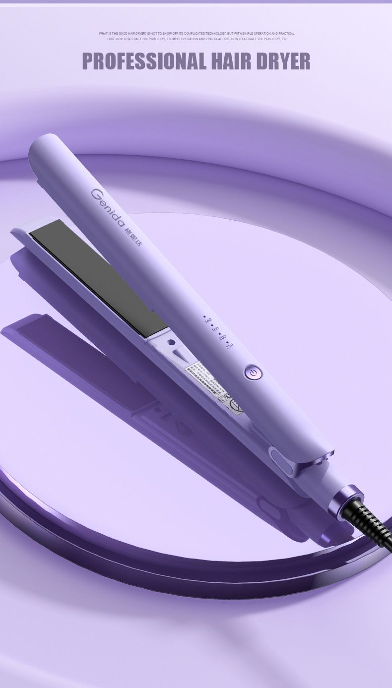 Piastra e ferro arricciacapelli 2 in 1 - Styler da viaggio compatto con piastre in ceramica (crea onde lisce e lisce come quelle da spiaggia e acconciature con frangia)_voghion.com