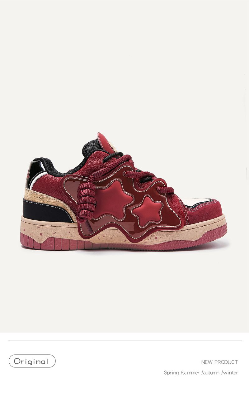 Stars bread shoes fashion shoes men and women the same couple style board shoes_voghion.com
