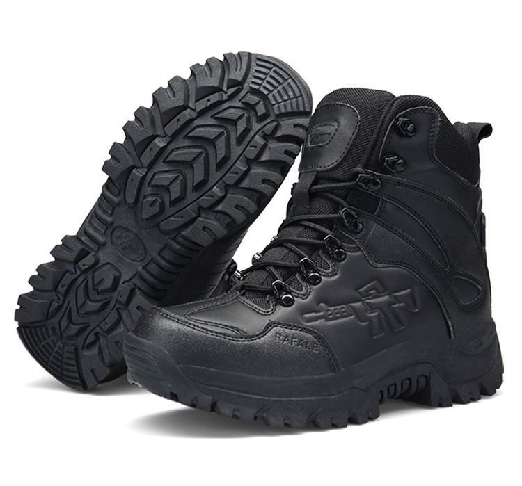 Große Größe Neue High-Top Outdoor Taktische Stiefel Wüstenstiefel Herren Warme Schneestiefel Wanderschuhe_voghion.com