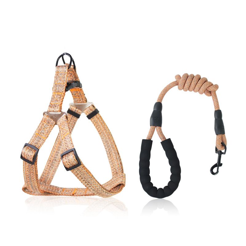 Medium And Large Dogs, Anti-Pull Chest Harness Set, Adjustable Dog Leash For Walking Outside_voghion.com