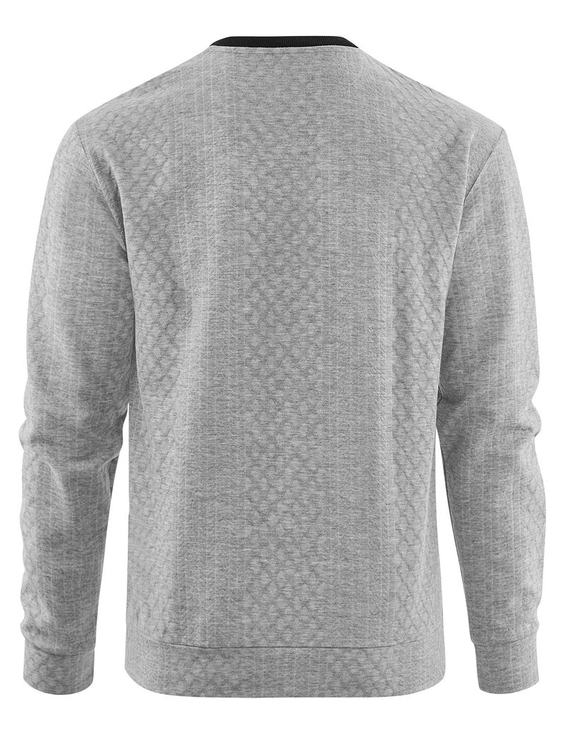 Felpa da uomo con cappuccio e collo a V, colore a contrasto, Independent Station, tendenza di tendenza_voghion.com
