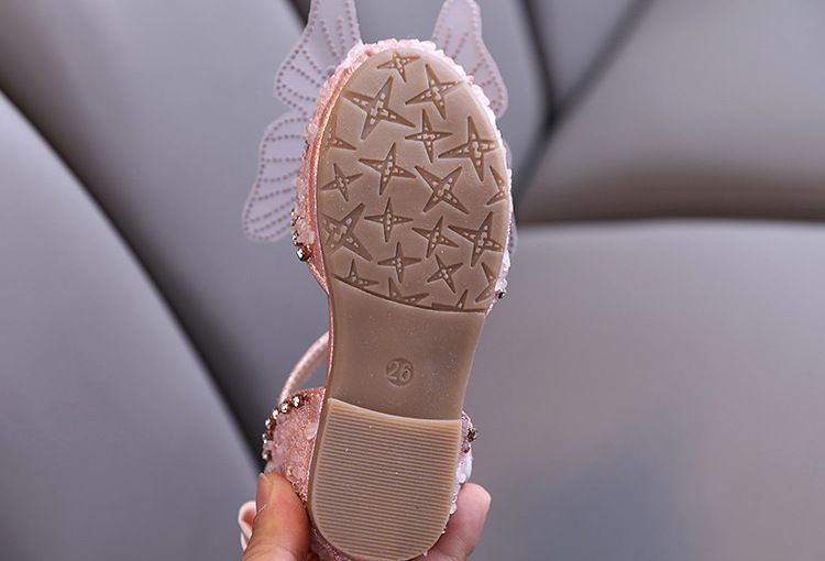 Strass Weichen Sohlen Mädchen Sandalen Prinzessin Schuhe Kinder Schuhe Frühling Stil Mädchen Leder Schuhe_voghion.com