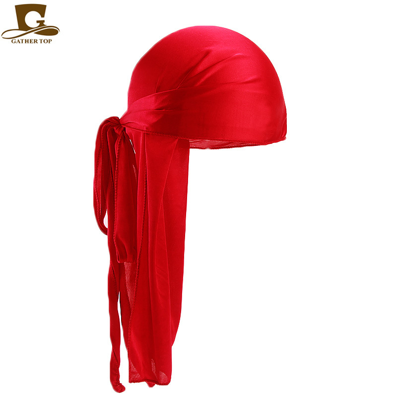 Unisex Men's and women's bandana hats Pirate hats silky durag TJM-05C_voghion.com