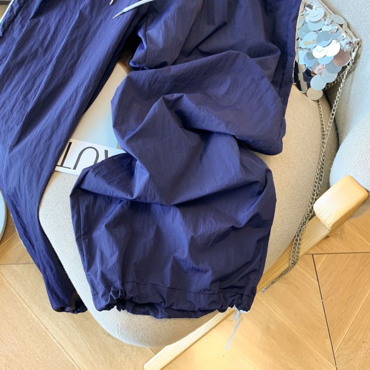 Pantaloni sportivi casual da donna, estivi, con elastico in vita e coulisse, nuovi design, larghi e larghi._voghion.com