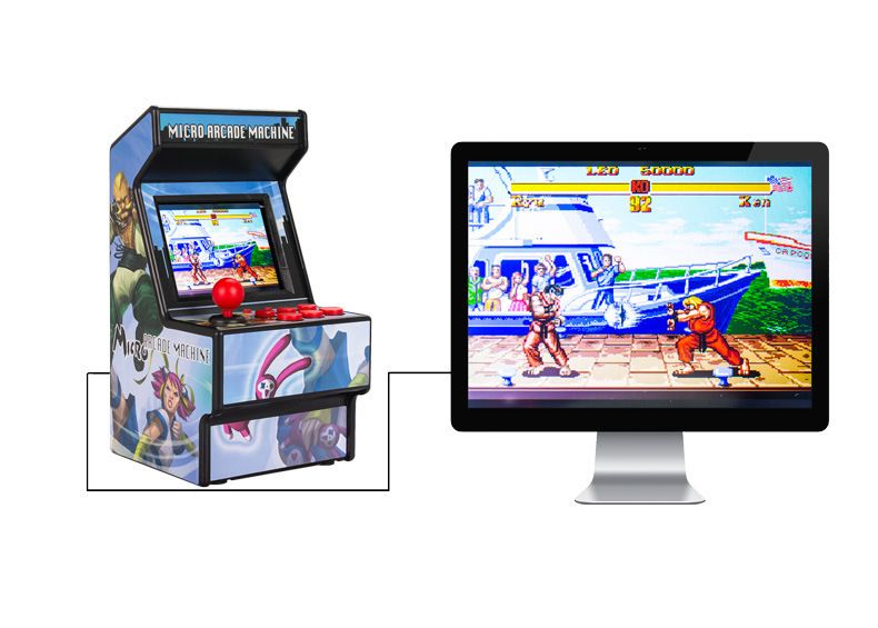 Video Game Consoles 156 Mini Arcade Games Handheld Game Consoles Classic Retro 16 Bit Handheld Street Fighter Fighting_voghion.com