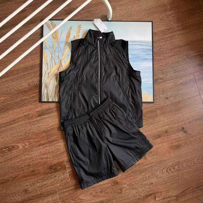 2024 Spring And Autumn Unisex Woven Two-Way Vest Jacket Coat Long Pants Detachable Set 5305_voghion.com