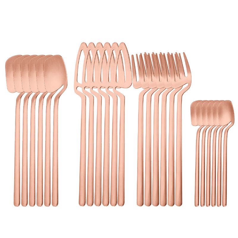 304 Fantasy Coffee Creative viseća šalica, žlica za desert od nehrđajućeg čelika, nož, vilica, žlica, set posuđa od 16/24 dijela_voghion.com