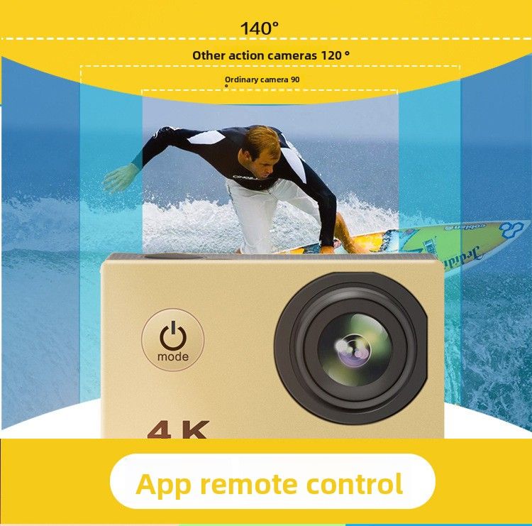 【High Quality】 4K Outdoor Diving F60r Cycling 2.4G Remote Control WIFI Sports Camera Camcorder_voghion.com