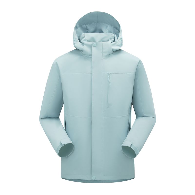251801 Giacca da trekking unisex antivento impermeabile 3 in 1 con membrana ad alta permeabilità, autunno inverno_voghion.com