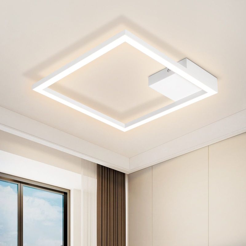 Glitzerlife Deckenleuchte LED Deckenlampe Schlafzimmer - Schlafzimmerlampe 12W Wohnzimmerlampe Moderne Küchenlampe 3000K Warmweiß Flurlampe 29CM_voghion.com