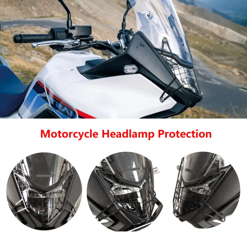 Für Scheinwerferschutz Scheinwerfer Aluminium Gitter Abdeckung Schutz XL 750 TRANSALP_voghion.com