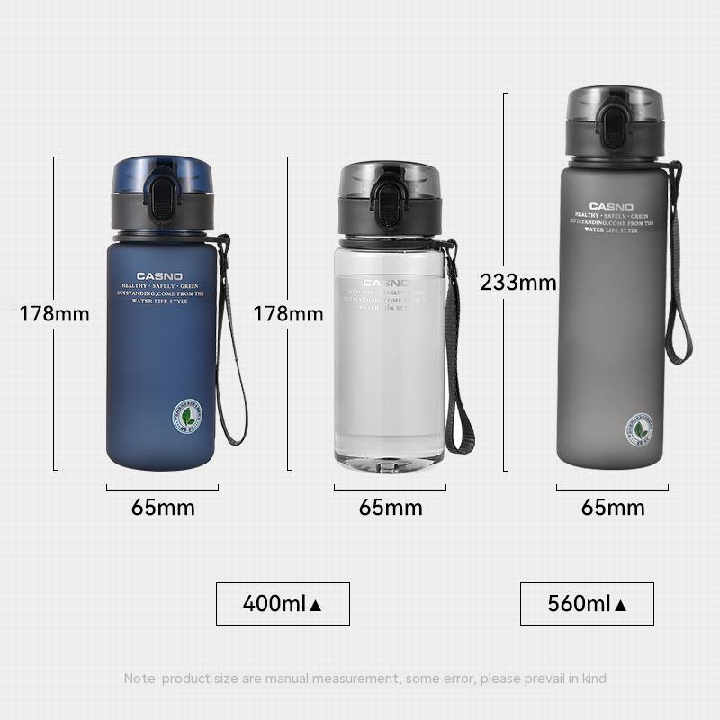 400 ml 560 ml sportinis vandens butelis, nepraleidžiantis purtyklės butelis Plastikiniai gėrimų reikmenys žygiams nešiojami buteliai Tour Sporto salė_voghion.com