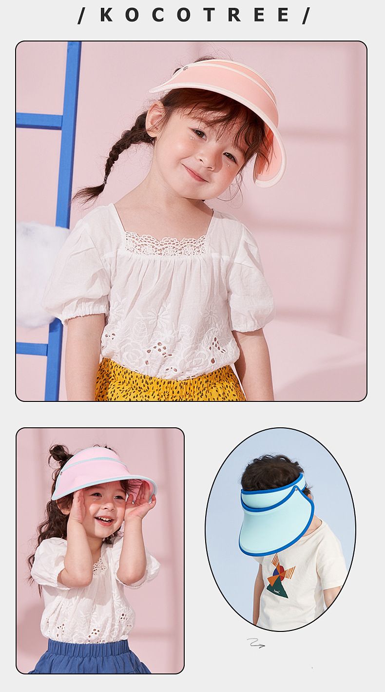 Kids Sun Hat With UV Protection - Breathable Cotton Summer Cap For Boys & Girls, Wide Brim Airy Design For Outdoor Play_voghion.com
