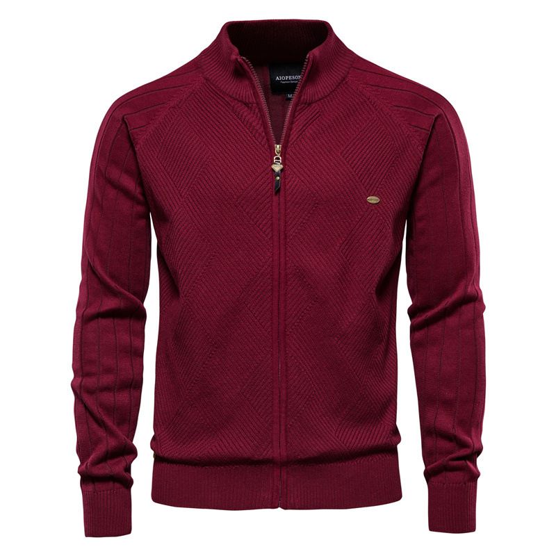 2024 Herbst- und Winterpullover für Herren, neue lässige Strickpullover, Plug-In-Jacken für Herren, modische Casual Splicing-Pullover für Herren_voghion.com