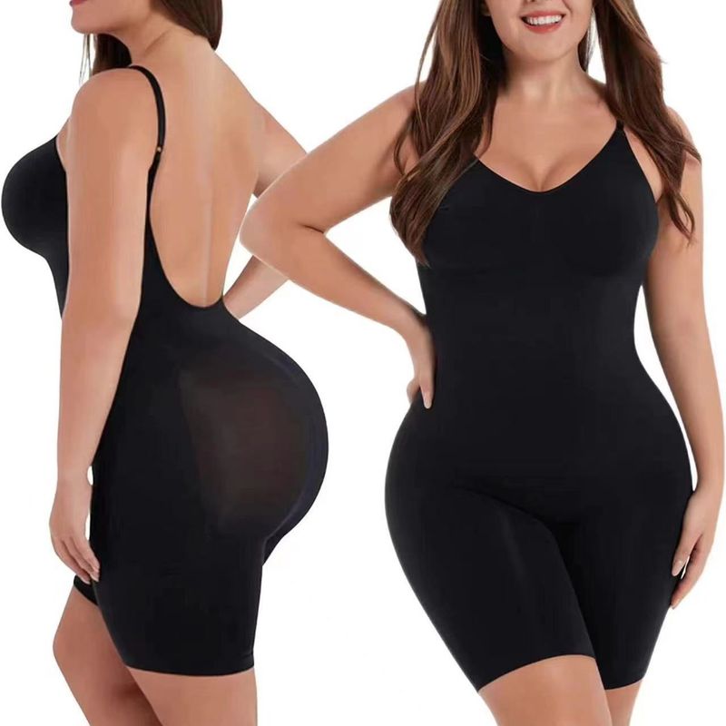 European And American Cross-Border Strap Shapewear Bodysuit Boxer Briefs Tight-Fitting Hip-Lifting Tummy Control_voghion.com