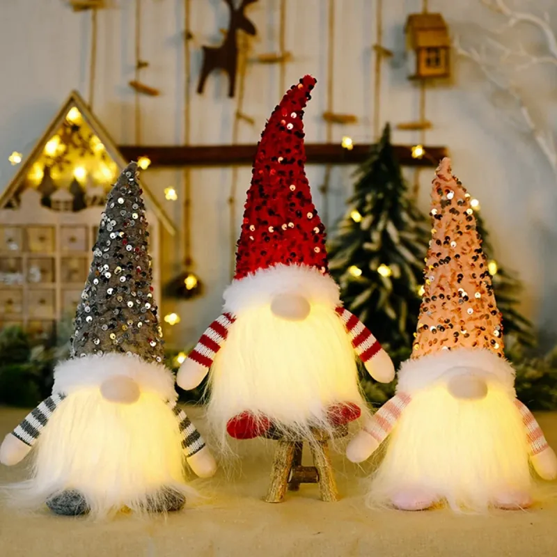 1 ~ 4 STÜCKE 2025 Weihnachtsdekoration Für Zuhause Weihnachtsmann Puppe 30 cm Navidad Party Decor Weihnachtsschmuck Neujahrsgeschenk_voghion.com