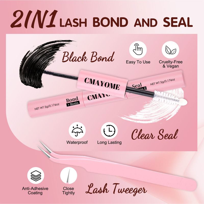Beauty Essentials False Eyelash Extension Set Single Cluster 592 Clusters 30+40+50+60+80+100d Eyelashes_voghion.com