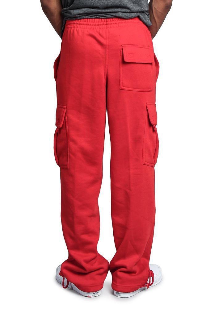 Men's Casual Drawstring Elastic Leg Pants Vintage Baggy Multi-pocket Overalls Sweatpants_voghion.com
