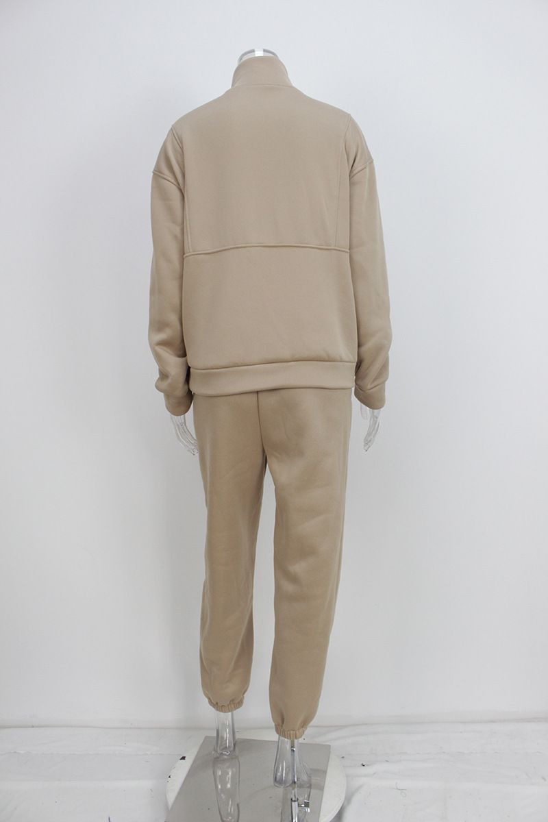 Women’s Clothing Spring Women's Two piece Suit ins Sweater Fleece Fashion Leisure Sports Suit_voghion.com