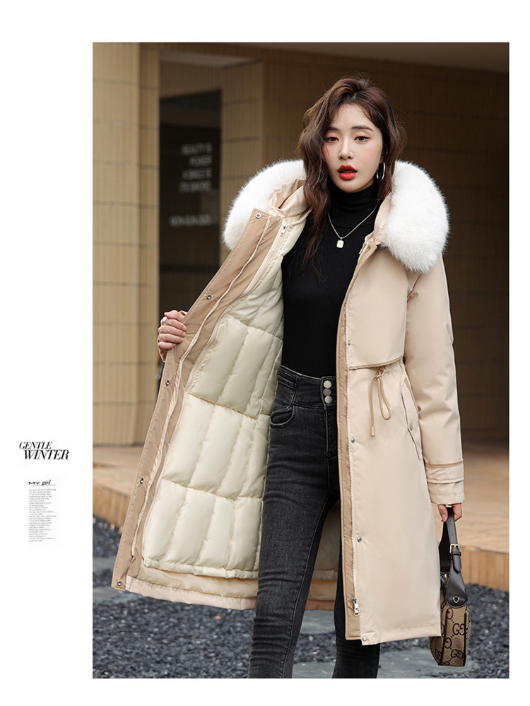 Modische Baumwolljacke mit herausnehmbarem Innenfutter aus Baumwolle und großem Kragen_voghion.com