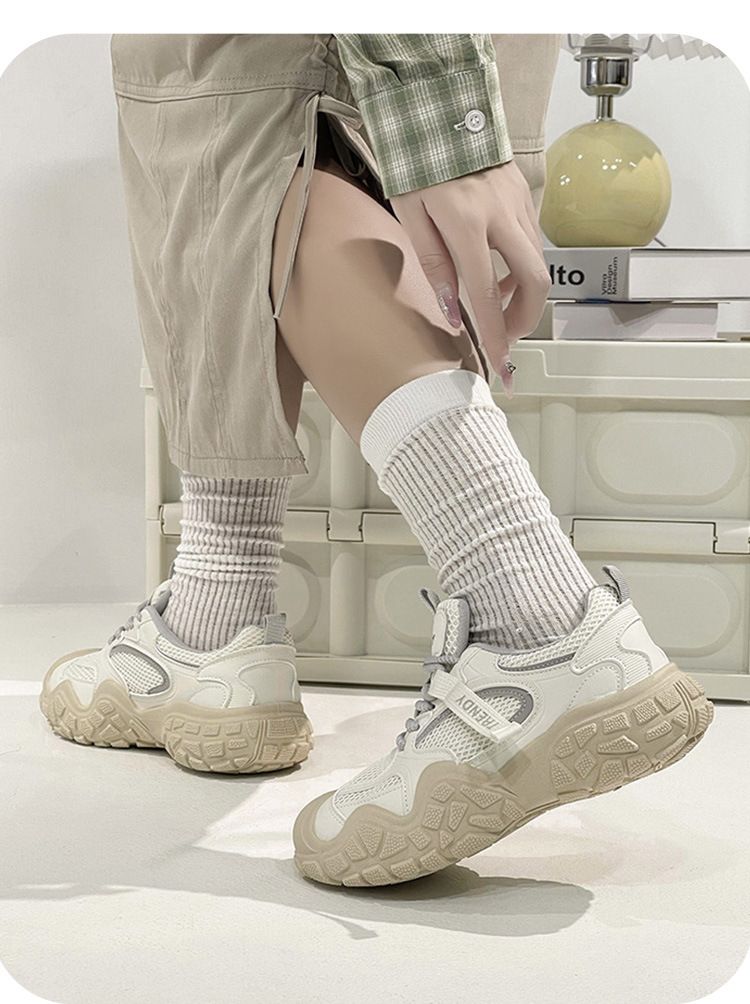 Lässige All-Match-Damenschuhe mit weicher Sohle, rutschfeste, leichte Papa-Schuhe, atmungsaktives Mesh, Outdoor-Wanderschuhe, Sportschuhe für Damen_voghion.com