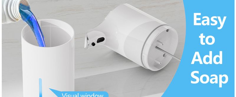 Distributore digitale RYYD - 430 ml | Ricarica USB | Senza contatto UE_voghion.com