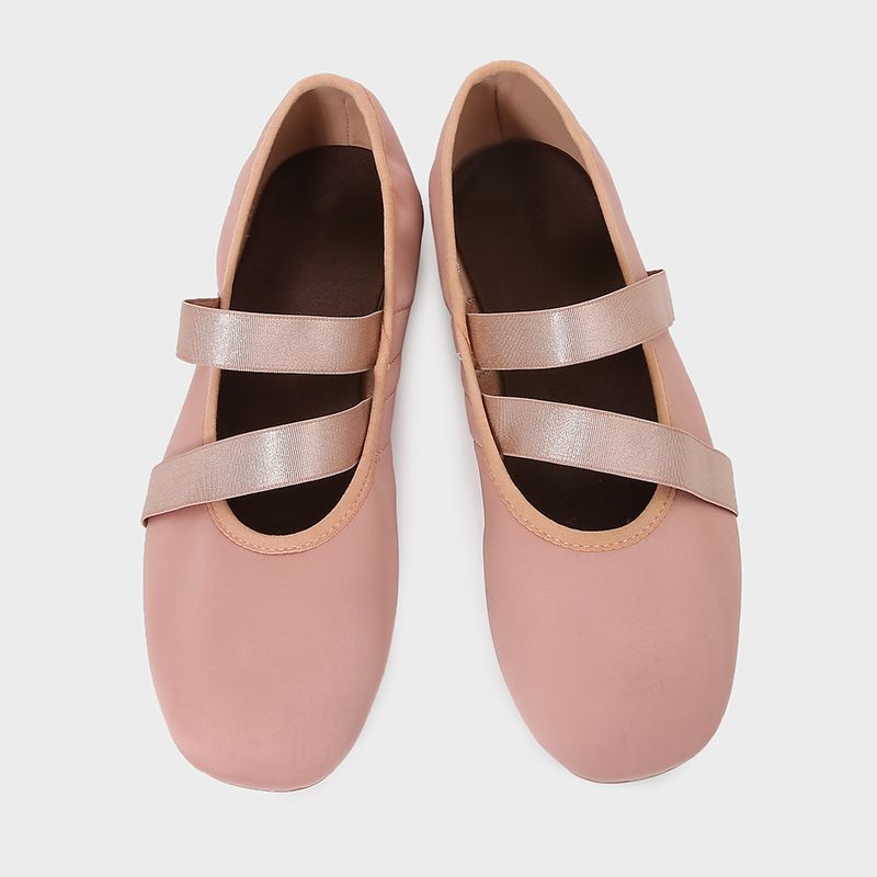 ZA 2025 Sommer Neue Damen Satin-Textur-Effekt Stretch Flache Ballerinas mit flachem Ausschnitt für Damen_voghion.com