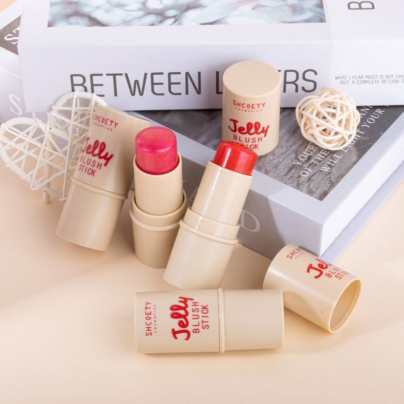 SHCOETY Jelly Blush Set – 2-in-1 Lippen- und Wangentönung mit Highlighter und Konturstift – 4 Farben_voghion.com