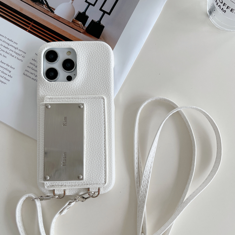 Mobile phone case kim classic model suitable for iPhone15 mobile phone case Apple 14promax cross-body card case mobile phone case_voghion.com