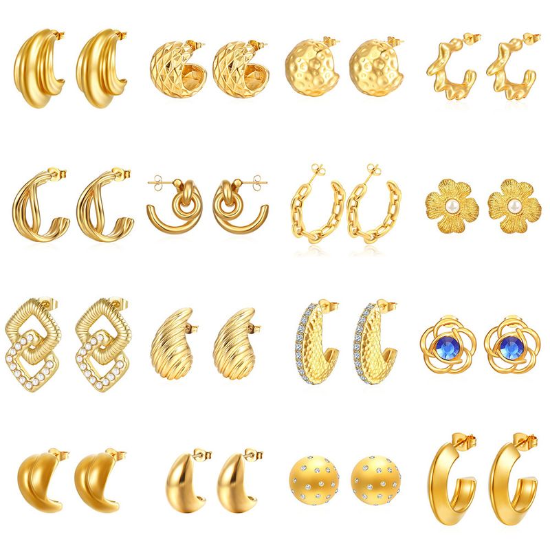 Direkt vom Hersteller: Geometrische, trendige und vielseitige Ohrringe aus Edelstahl für Damen im Vintage-Stil – jetzt auch im Großhandel erhältlich!_voghion.com