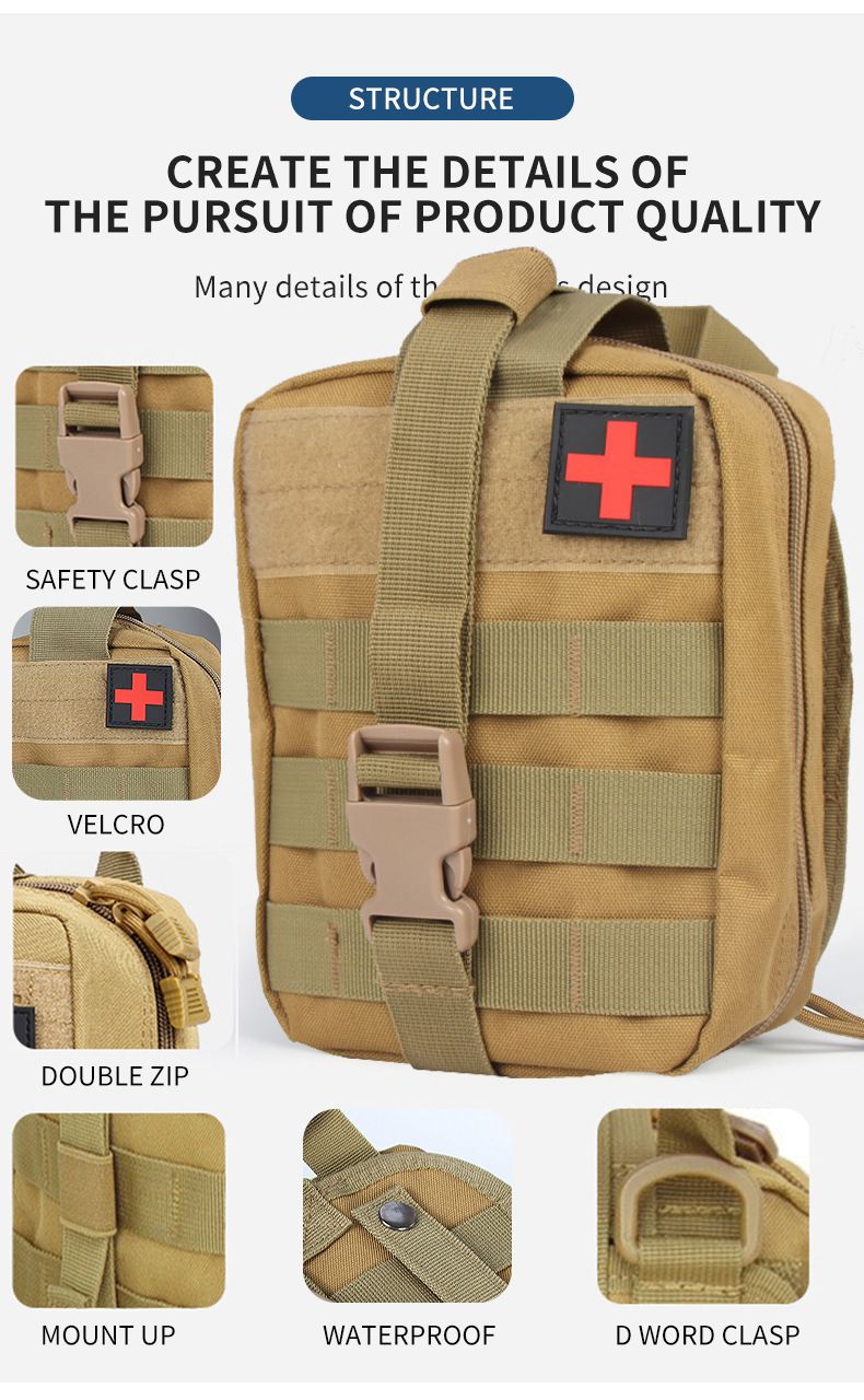 Erste-Hilfe-Set für Outdoor-Camping, Outdoor-Überleben, tragbares Notfall-Überlebensset für den Außenbereich, taktisches Notfallset_voghion.com