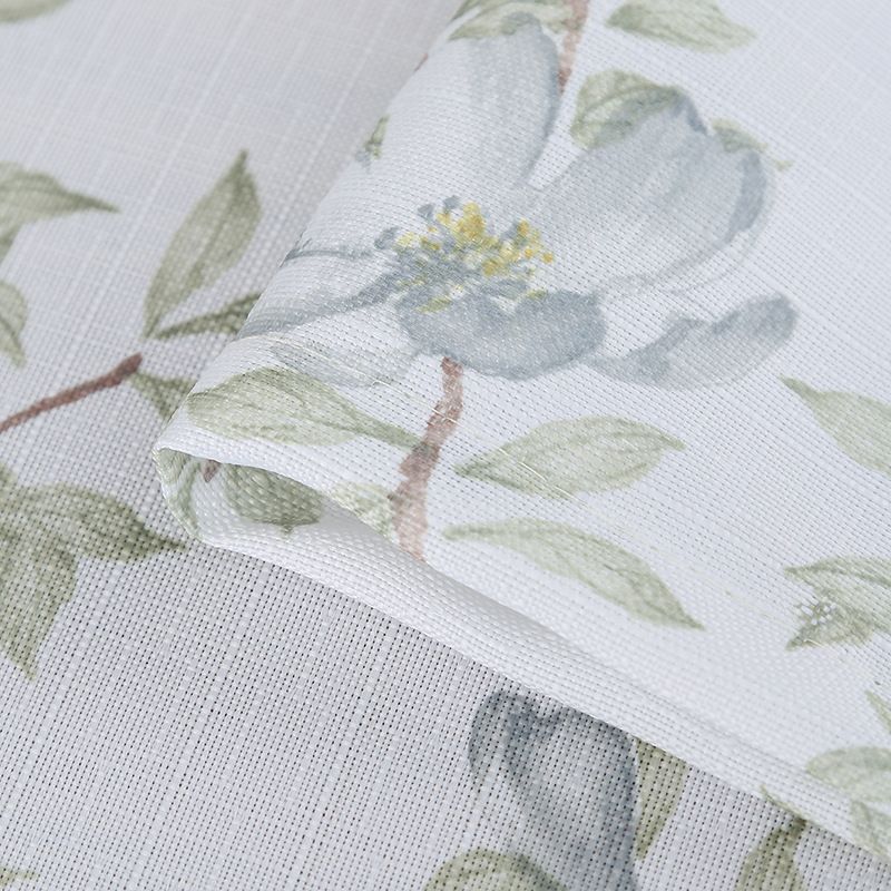 Nordic Style Tablecloth - Green Botanical Leaf & Bird Pattern, Minimalist Dining Table/Coffee Table Cover_voghion.com