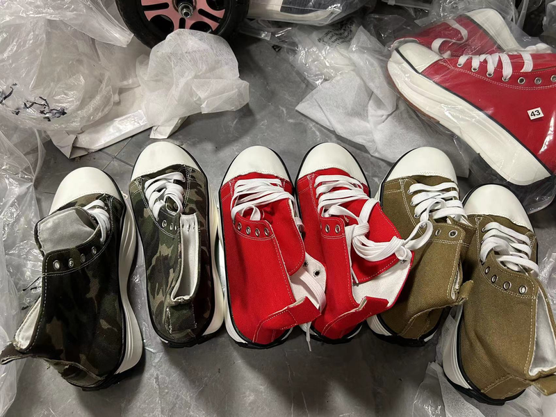 Single shoes 2023 new high-top thick-soled canvas shoes women's foreign trade large size viscose shoes casual flat-heeled canvas shoes in stock_voghion.com
