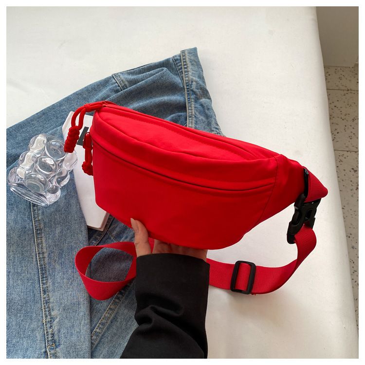 Borsa a tracolla in nylon alla moda per le donne, borsa a tracolla in tela, marsupio casual, marsupio sportivo a mezzaluna_voghion.com
