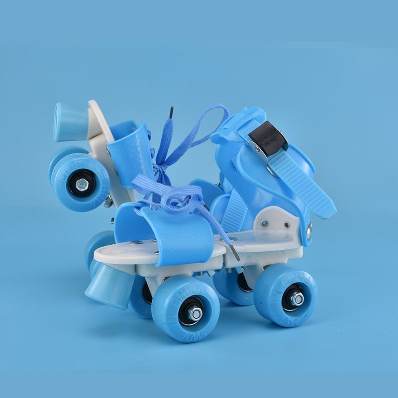 Patins à roulettes réglables pour enfants, patins à roulettes simples à quatre roues et à double rangée_voghion.com
