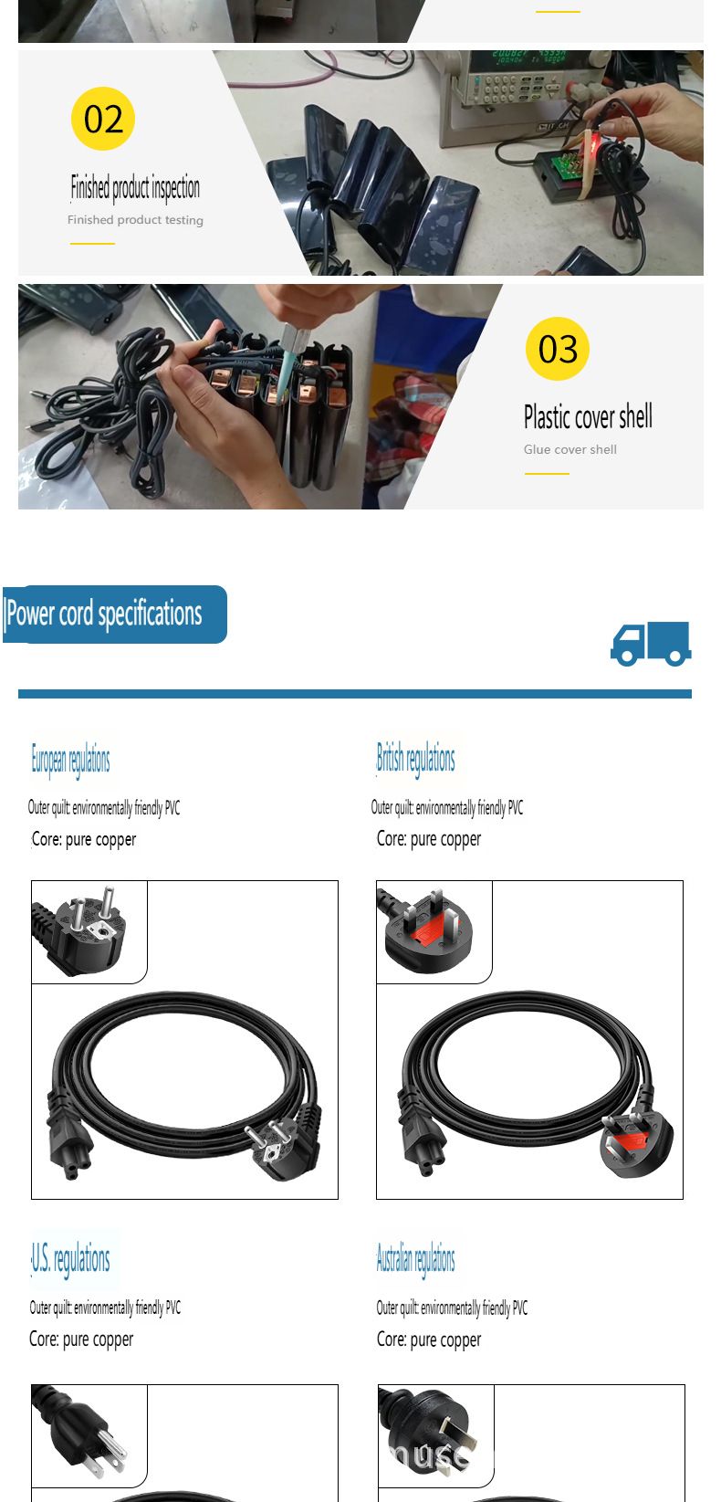 Cargador rápido USB-C PD de 90 W para portátiles DAIER - Adaptador de corriente de 20 V y 4,5 A_voghion.com