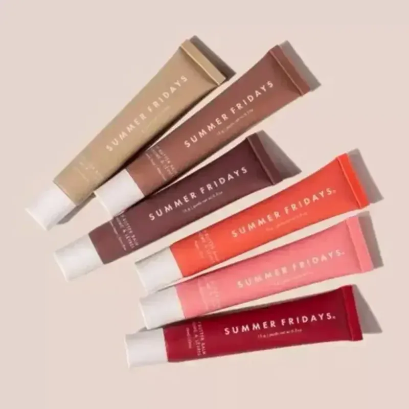 New 8 Kinds Summer Fridays Vanilla Lip Balm Mini Lip Gloss Moisturizing Transparent Smooth Soft Tube Mirror Lipstick Makeup Set_voghion.com