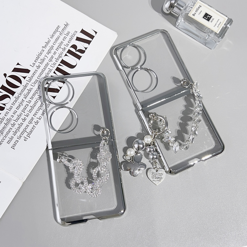 Suitable for Huawei Pockets phone case P50pocket folding electroplated bracelet anti drop protective cover_voghion.com